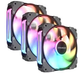COUGAR APOLAR 120 ARGB 3 ks černá / 120mm / 75.4 CFM / 3-pin