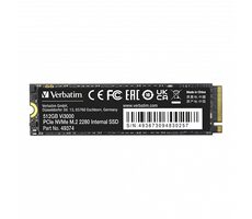 Verbatim Vi3000 512GB / M.2 2280 / R: 3000MBs / W:2000MBs / IOPS R: 150K W:100K / MTBF 1mh / 3y