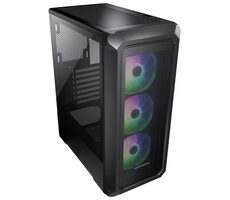 Rozbaleno -COUGAR Archon 2 Mesh RGB černá / PC skříň / ATX / micro-ATX / mini-ITX / RGB / průhledná bočnice / Zdroj 600w / rozbaleno