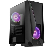 Aerocool Visor černá / ATX / 2x USB-A 3.0 / 2x 140mm / bez zdroje / průhledná bočnice 