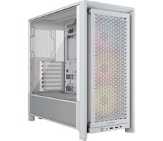 Corsair FRAME 4000D RS ARGB bílá / E-ATX / 2x USB-A 3.2 / 1x USB-C 3.1 / 3x 120mm / bez zdroje / pruhledná bočnice