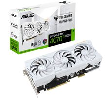 Rozbaleno - ASUS TUF Gaming BTF GeForce RTX 4070 Ti SUPER White OC 16GB / 2340-2670MHz / 16GB GDDR6x / 256-bit / / rozbaleno