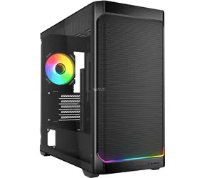 Sharkoon MK4W RGB Strip černá / Micro ATX / 2x USB 3.2 / 1x USB-C / 4x 120mm / bez zdroje / průhledná bočnice