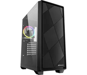 Sharkoon VS8 RGB černá / ATX / 2x USB 3.0 /  1x USB-C /3x 120mm / bez zdroje / průhledná bočnice
