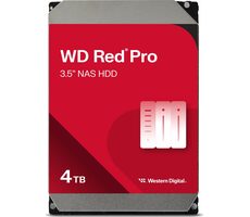 WD Red Pro 4005FFBX 4TB / HDD / 3.5" / SATA 6GBs / čtení: 217MBps / zápis: 217MBps / 7200RPM / 256MB cashe