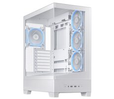 ASUS A31 PLUS TG ARGB bílá  ATX / 2x USB 3.1 / USB-C 3.2 / bez zdroje / průhledná bočnice 