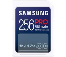 SAMSUNG PRO Ultimate SDXC 256GB / UHS-1 / Class 10 / U3 / Čtení: 200MBps / Zápis: 130MBps