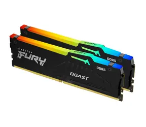 Kingston Fury Beast RGB 128GB (2x 64GB) DDR5 5600MHz / CL36 / DIMM / EXPO / XMP / 1.35V 