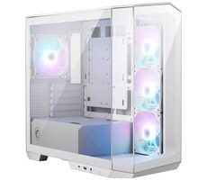 MSI MAG PANO M100R PZ bílá / ATX / 1x USB 3.2 USB-C & 1x USB 3.2 / 4x 120 ARGB / bez zdroje / průhledná bočnice
