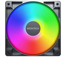 Montech GF120 PWM ARGB černá / 120 mm / Hydraulic Bearing / 25.5 dB @ 1600 RPM / 112 CFM / ARGB / 4-pin