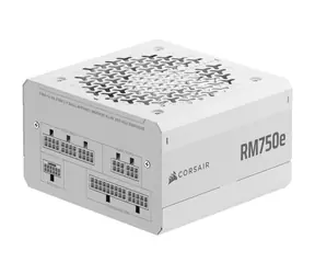 Corsair RM750e bílá / 750W / 80PLUS Gold / Plně modulární / 120 mm / Aktivní PFC