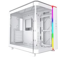 Rozbaleno - Montech KING 95 bílá / ATX / 2x USB-A 3.0 / 1x USB-C 3.0 / bez zdroje / průhledná bočnice  / rozbaleno