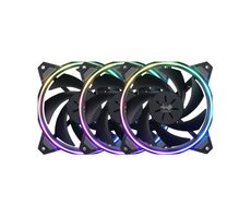 InWin Sirius Loop RGB PWM 3ks černá / 120mm / 27 dB @ 1800 RPM / Long Lifespan Sleeve Bearing / 50 CFM / 3-Pin + 4-Pin