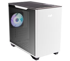 InWin A3 bílá / mITX / 2x USB-A 3.2 / 1x USB-C 3.2 / 1x 120mm / bez zdroje / průhledná bočnice 