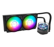 InWin NR24 ARGB AiO černá / 2x 120mm / 1800 RPM / 82.96 CFM / 25 dB / 3-Pin + 4-Pin / AMD + Intel