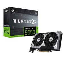 MSI GeForce RTX 5050 VENTUS 2X 8GB OC / 2617MHz / 8GB GDDR6 / 128-bit / 1x HDMI + 3x DP / 550W (8)