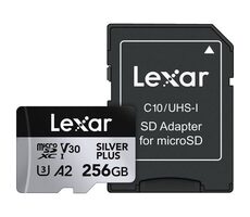 Lexar Professional SILVER PLUS microSDXC 256GB / čtení: 205MBps / zápis: 150MBps / UHS-I / V30