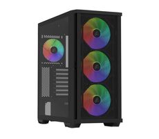 ZALMAN Z10 PLUS černá / ATX / 2xUSB 3.0 + 1xUSB-C / 3x140mm + 120 mm ARGB / bez zdroje / průhledná bočnice