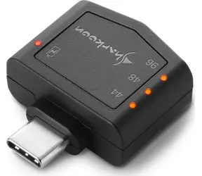 Rozbaleno - Sharkoon Mobile DAC PD černá / zvuková karta / USB-C / 1x 3.5mm jack & 1x  USB-C / rozbaleno