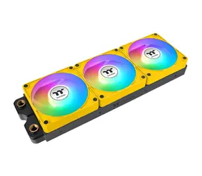 Thermaltake CT140 EX Reverse ARGB Sync PC Cooling Fan žlutá / Hydraulic Bearing / 140mm / 32.8dB @ 1800rpm / 4 pin / 3ks