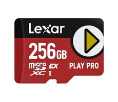 Lexar PLAY PRO microSDXC Express Card 256GB / čtení: 900MBps / zápis: 600MBps / V30