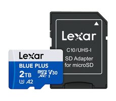 Lexar BLUE PLUS microSDHC/microSDXC 2TB / čtení: 160MBps / UHS-I / V30