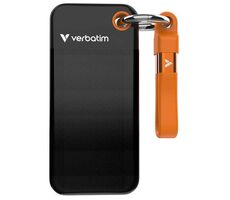 Verbatim Pocket SSD Externí disk 1TB černo-oranžová / USB-C 3.2 Gen 2 / R: 1000MBs / W: 1000MBs 