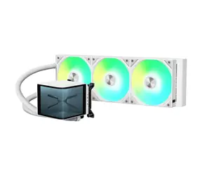 TRYX PANORAMA 360 ARGB bílá / AIO vodní chladič CPU / 3x 120 mm / 28.87dB / AMD + Intel 