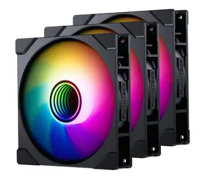 Rozbaleno - PHANTEKS M25 Gen2 PWM D-RGB Reverse Blade 3ks černá / 140mm / Hydraulic Bearing / 36.4 dB @ 1800 RPM/78CFM / rozbaleno