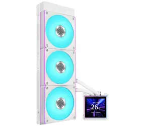 Lian Li HydroShift II LCD-S 360CL bílá / 3x 120mm / ARGB podsvícen / Intel + AMD