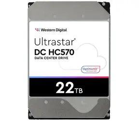 Rozbaleno - WD Ultrastar DC HC570 22TB / HDD / 3.5" / SAS III / 7 200 rpm / 512MB cache / 5y  / rozbaleno