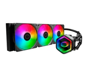 Cooler Master MasterLiquid 360 Core II ARGB černá / 3x 120mm / Rifle Bearing / 27.2 dB @ 1750 RPM / 71.9 CFM / AMD + Int