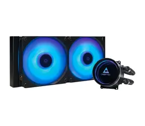 CHIEFTEC Iceberg 240 RGB černá / 2x 120mm / Fluid Dynamic Bearing / 34.7 dB @ 2200 RPM / 64.72 CFM / AMD + Intel