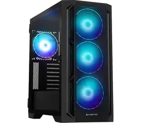 CHIEFTEC APEX LUMO černá / E-ATX / 2x USB-A 3.0 / 1x USB-C 3.2 / 4x 140mm ARGB / bez zdroje / průhledná bočnice
