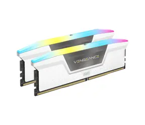 Corsair Vengeance RGB 32GB (2x16GB) 6400MHz bílá / DDR5 / PC5-51200 / CL36-48-48-104 / 1.35V