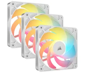 Corsair RS120-R ARGB 3ks bílá / 120 mm / Reverse / 34.6 dB @ 2100 RPM / 65.8 CFM / PWM