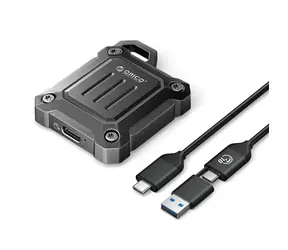 Orico XAM2 externí box pro M.2 NVMe SSD černá / 10 GB/s / USB-C 3.2 / USB-C-USB-A - USB-C 0.3 m