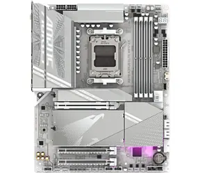 GIGABYTE X870 AORUS ELITE X3D ICE / AMD X870 / DDR5 / SATA III RAID / USB / 5GLAN / M.2 / sc.AM5 / ATX