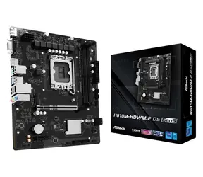 ASRock H610M-HDV/M.2 D5 / H610 / LGA 1700 / 2x DDR5 / PCIEx16 / 1x GLAN / mATX