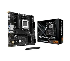 ASRock A620AM-X WIFI / AMD A620A / 2xDDR5 / 4x SATA III / USB / GLAN / M.2 / sc. AM5 / mATX