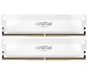 Crucial Pro OC Edition 32GB (2x16GB) 6400 MHz bílá / DDR5 / DIMM / CL38 / 1.35V