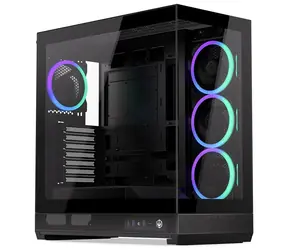 Endorfy Fishtank 6000 Corona černá / E-ATX / 4x 120mm ARGB PWM / 2x USB 3.0 / USB-C / úzká panoramatická / bez zdroje