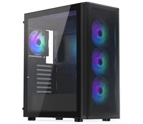 Endorfy skříň Ventum 400 ARGB černá / ATX / 4x120mm ARGB / 2xUSB 3.0 / USB-C / mesh panel / tvrzené sklo / bez zdroje