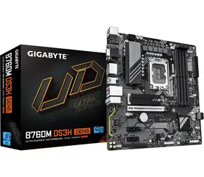 GIGABYTE B760M DS3H GEN5 / B760 / LGA1700 / 4x DDR5 / 4x SATA III / USB / 1x PCIE x16 / 1x 2.5GLAN / 2x M.2 / mATX