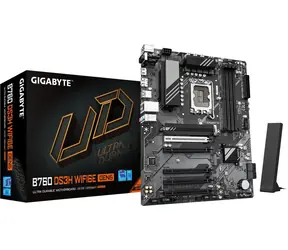GIGABYTE B760 DS3H WIFI6E GEN5 / B760 / LGA1700 / 4x DDR5 / 4x SATA III / USB / 1x PCIE x16 / 1x GLAN / 2x M.2 / ATX