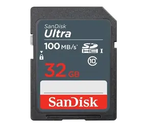 Rozbaleno - SanDisk Ultra SDHC 32GB / Class 10 / UHS-I U1 / 100MB/s / vhodné pro Full HD / rozbaleno