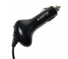 ALIGATOR autonabíječka s microUSB černá / 1A / doprodej