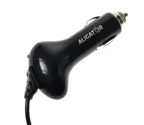 ALIGATOR autonabíječka s microUSB černá / 1A / doprodej