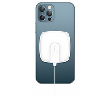 USAMS CD159 W1 Extra Thin 15W Rychlý Magnetický Bezdrátový Dobíječ bílá