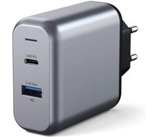 Satechi 30W Wall Charger šedá / nabíječka / USB-C / USB-A / PD 18W